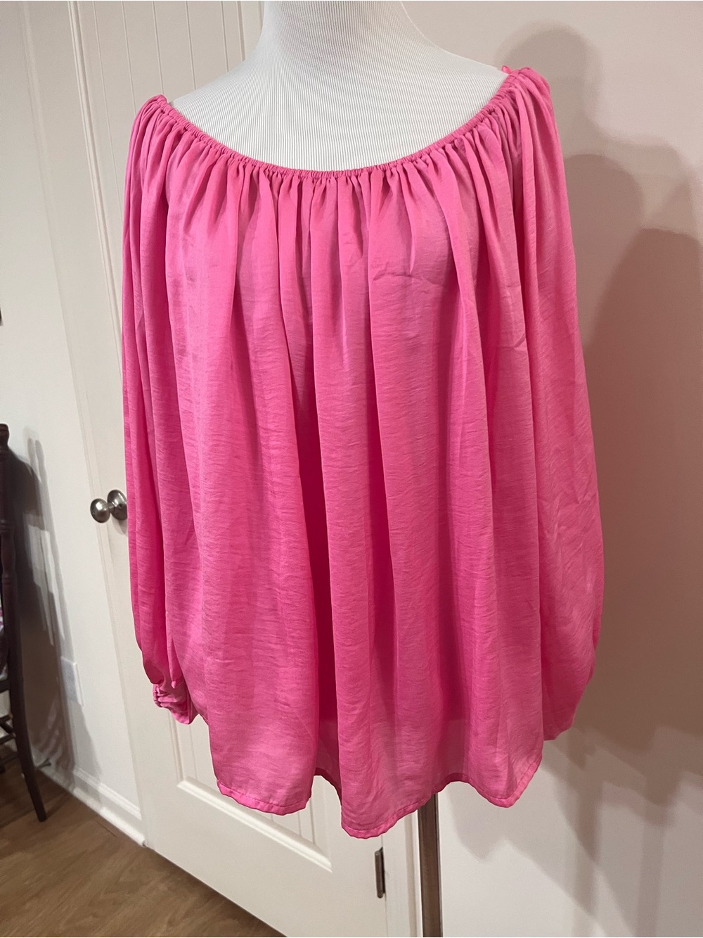 L Love Hot Pink Off-the-Shoulder Top
